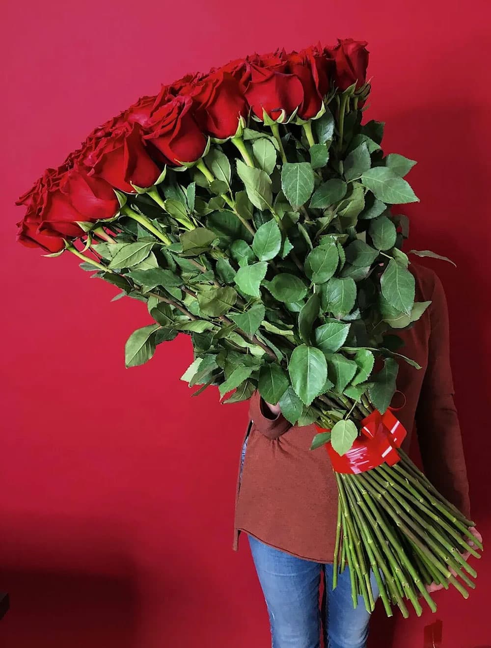 101 Роза эквадор 80см