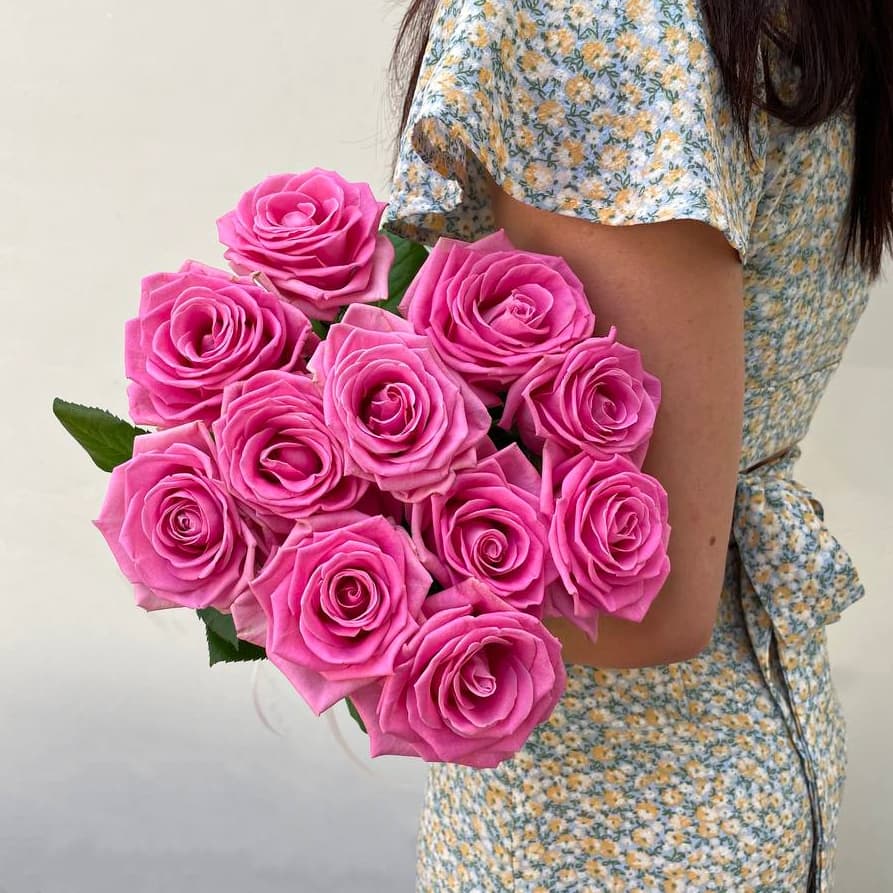 11 розовых роз — фото 5 — купить в Тбилиси — фото 5