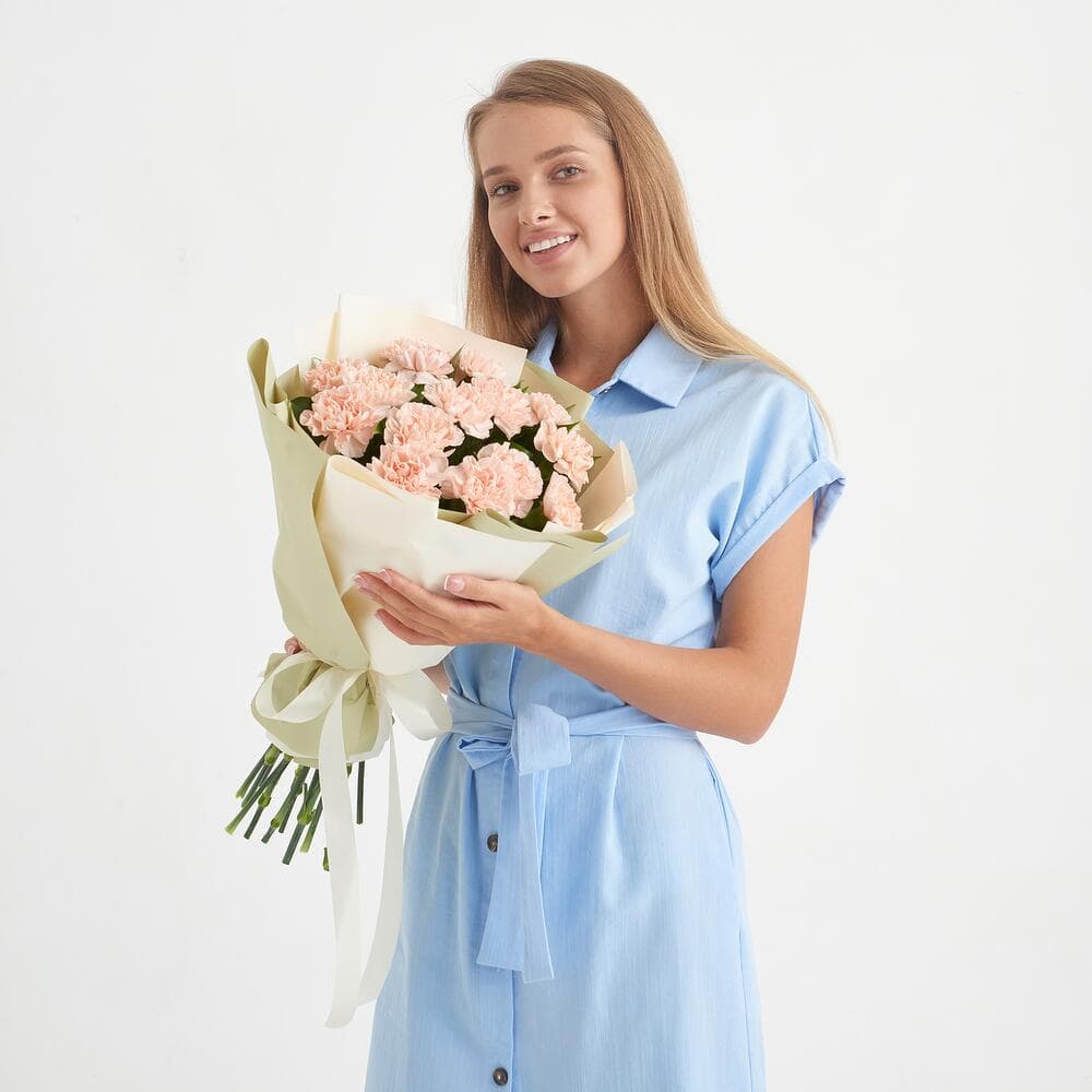 15 кремовых диантусов — фото 4 — купить в Тбилиси — фото 4