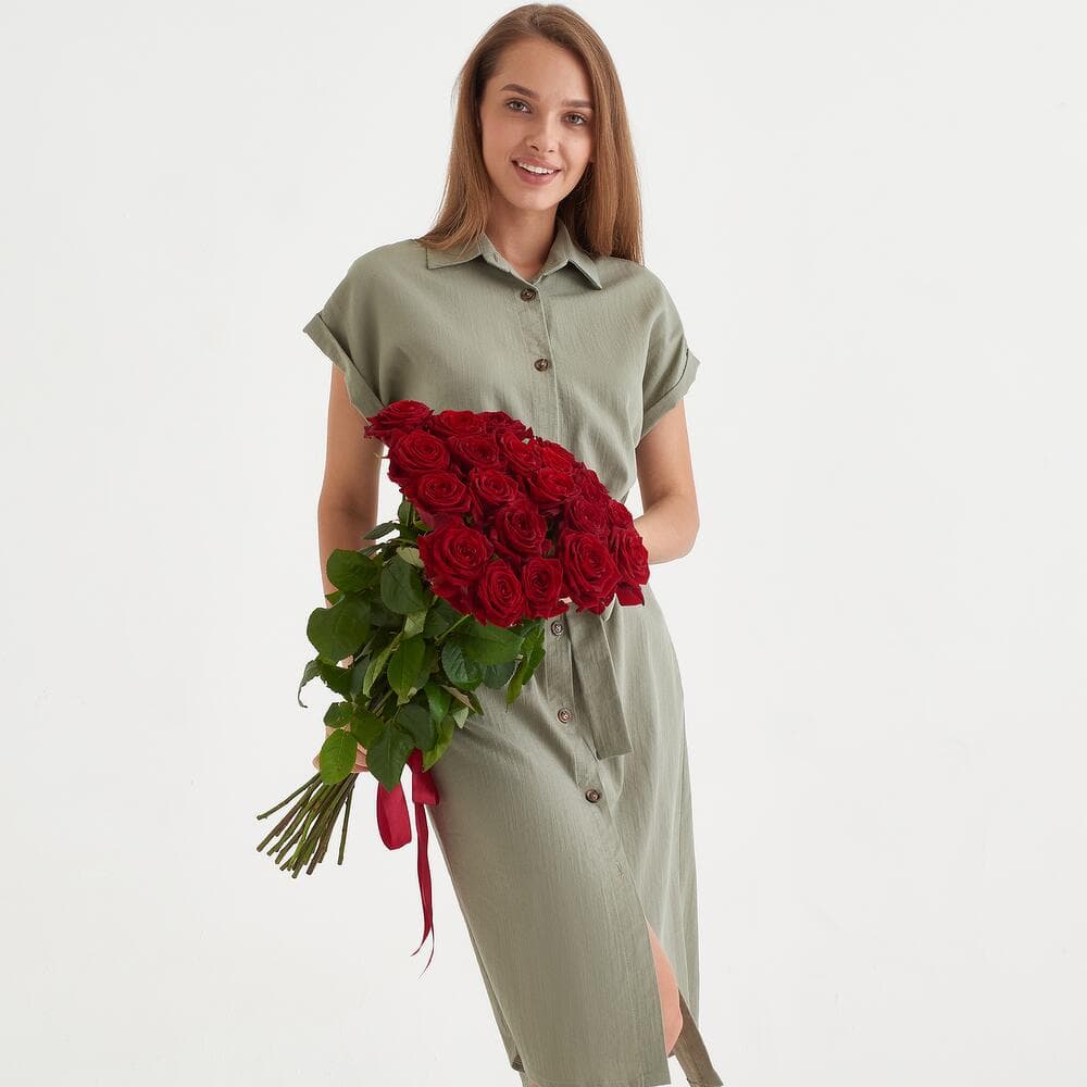 21 красная роза — фото 2 — купить в Тбилиси — фото 2