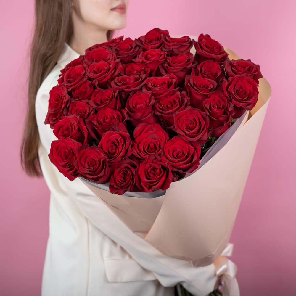 35 роз (цвет на выбор)