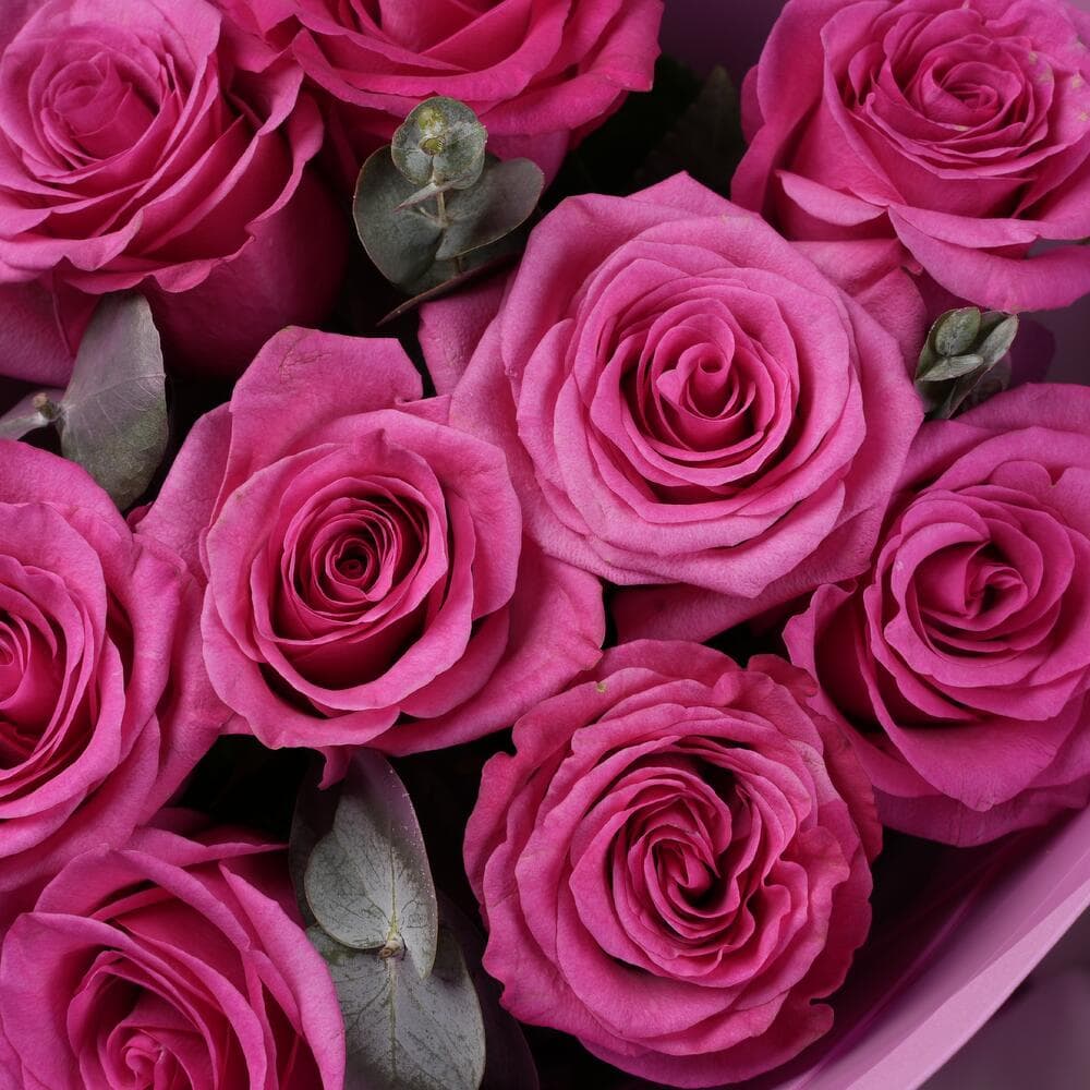 9 розовых роз — фото 2 — купить в Тбилиси — фото 2