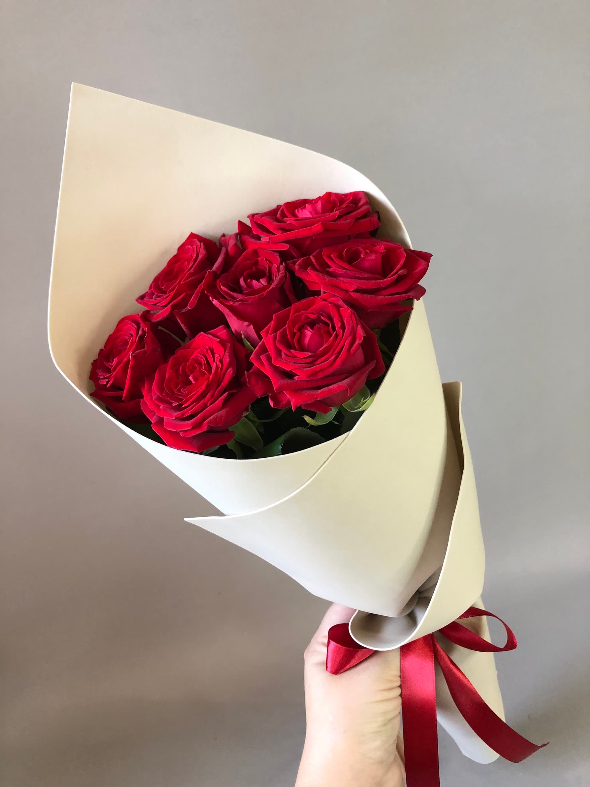 7 роз в фоамиране — купить в Тбилиси — фото 2