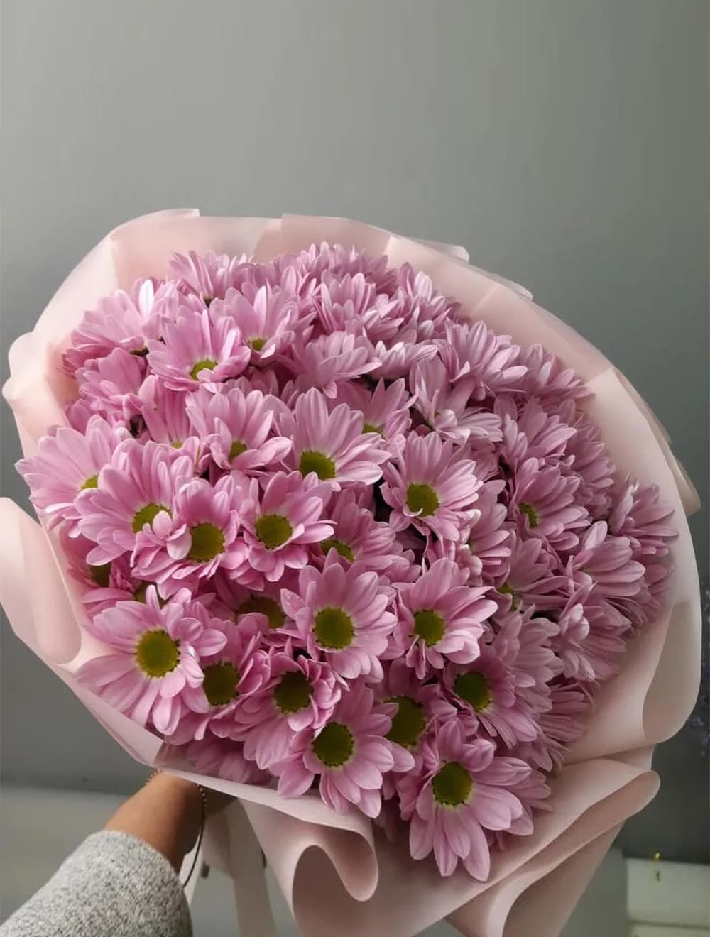 Букет 9 кустовых хризантем (цвет на выбор)