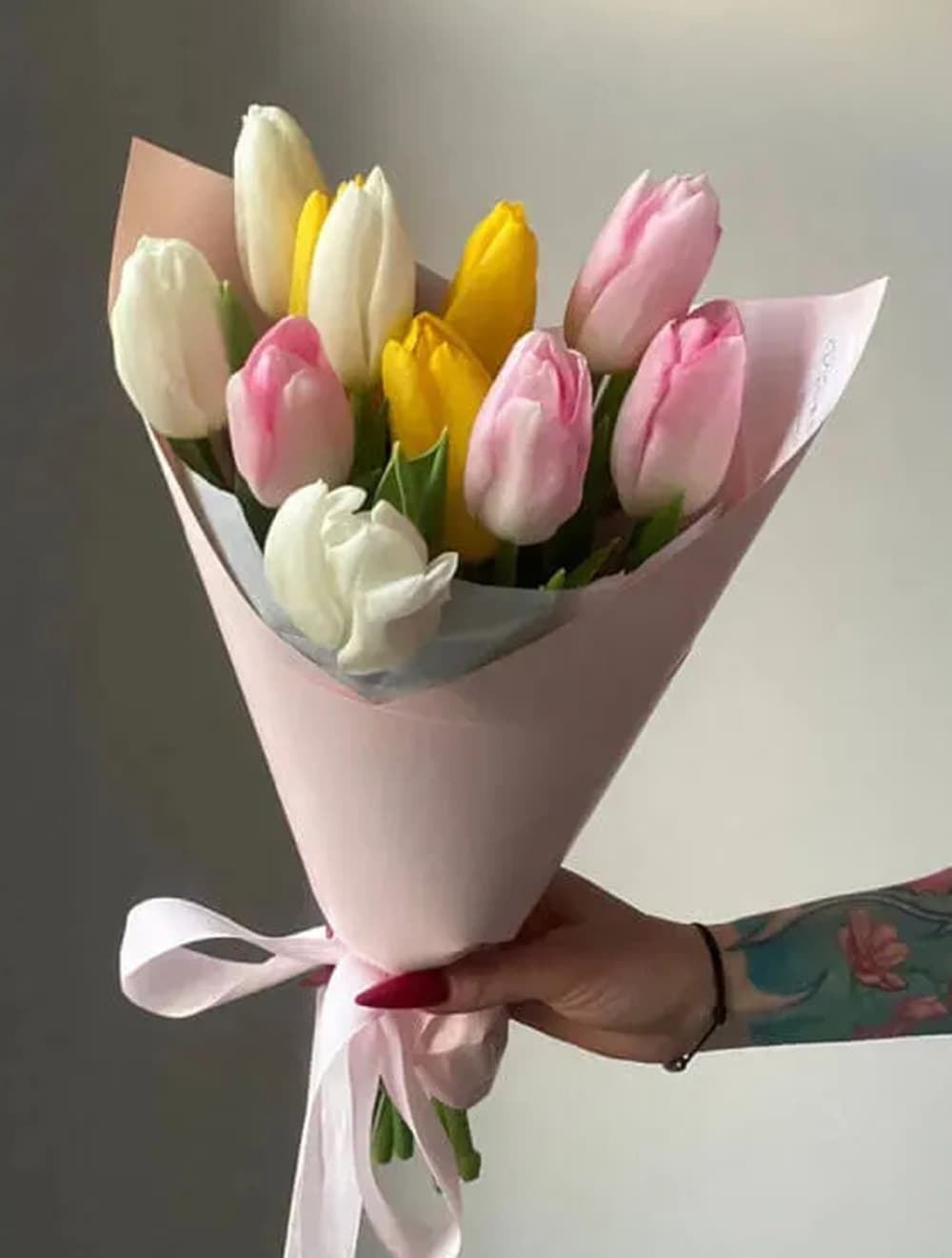 Букет из 11 тюльпанов: микс