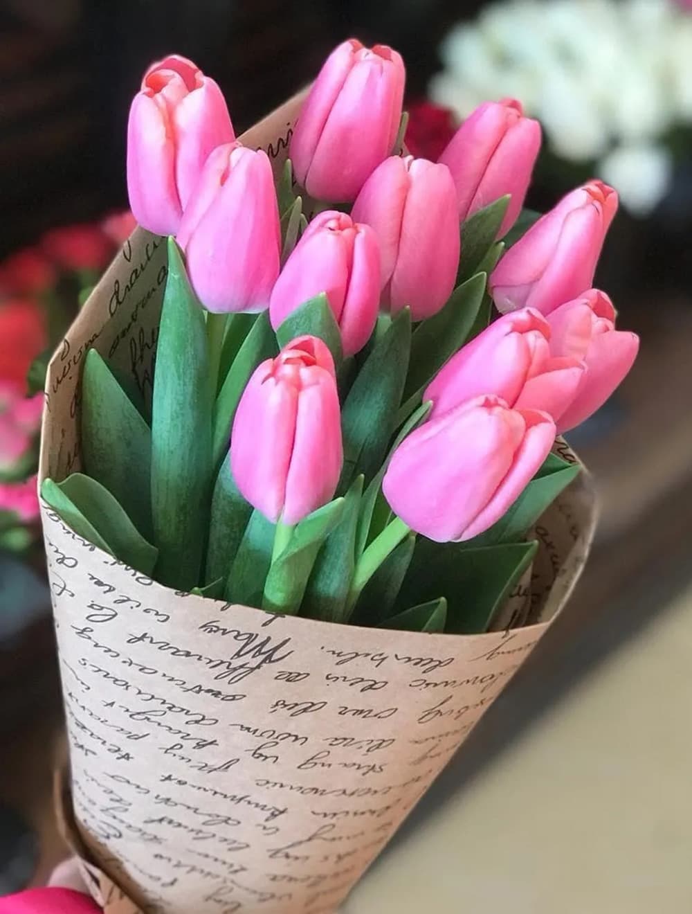 Букет из 11 тюльпанов (цвет на выбор)