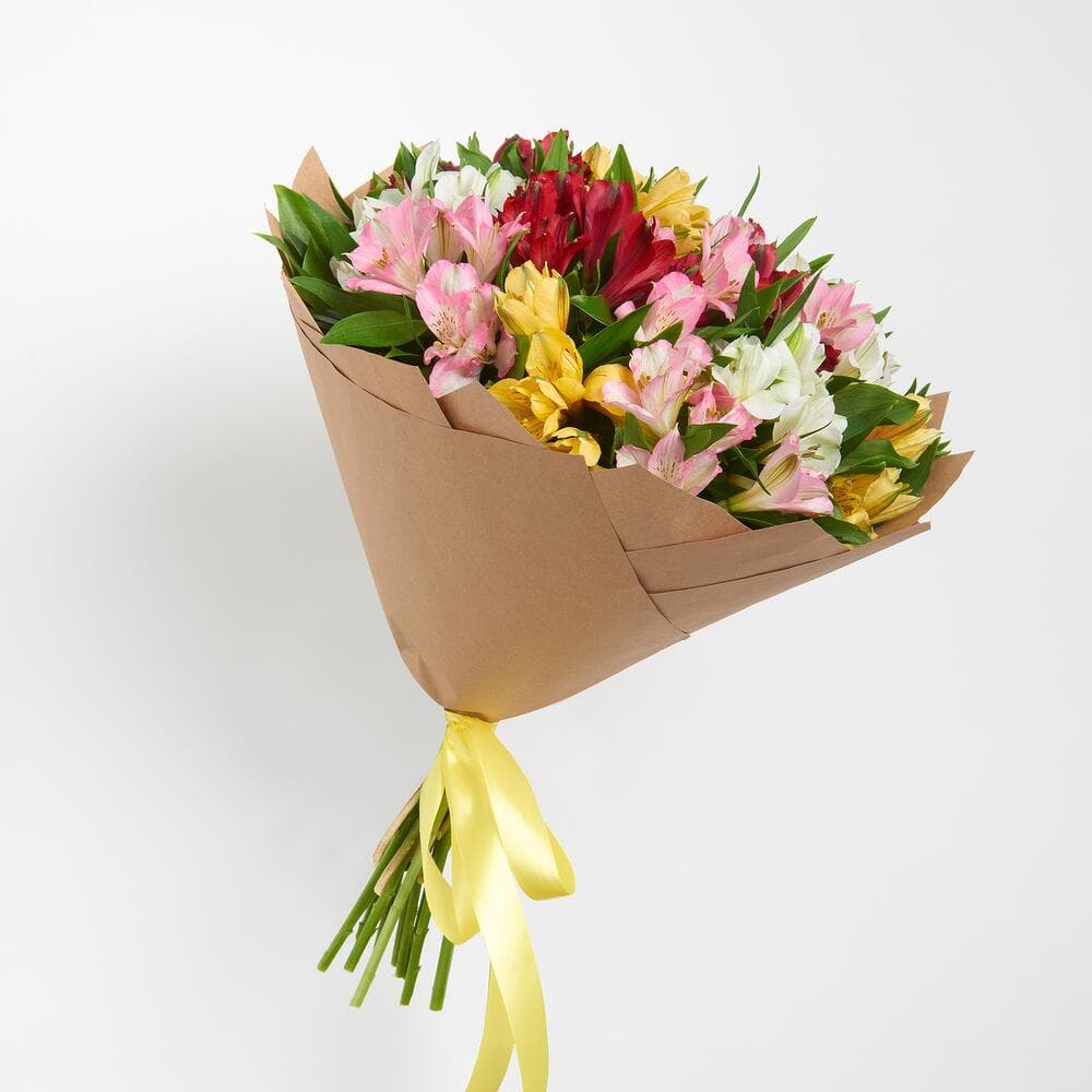 Букет из 15 альстромерий (цвет на выбор) — фото 3 — купить в Тбилиси — фото 3