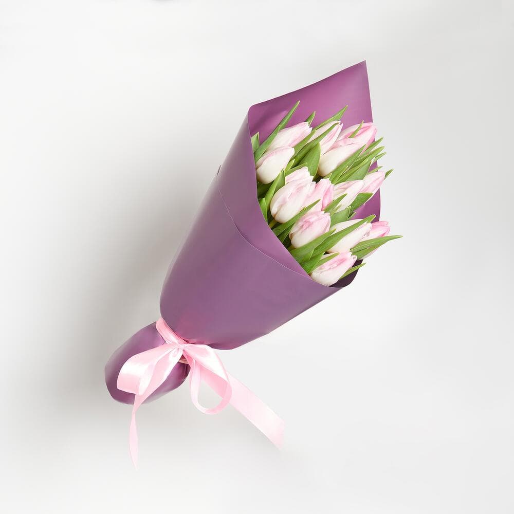 Букет из 15 розовых тюльпанов — фото 3 — купить в Тбилиси — фото 3