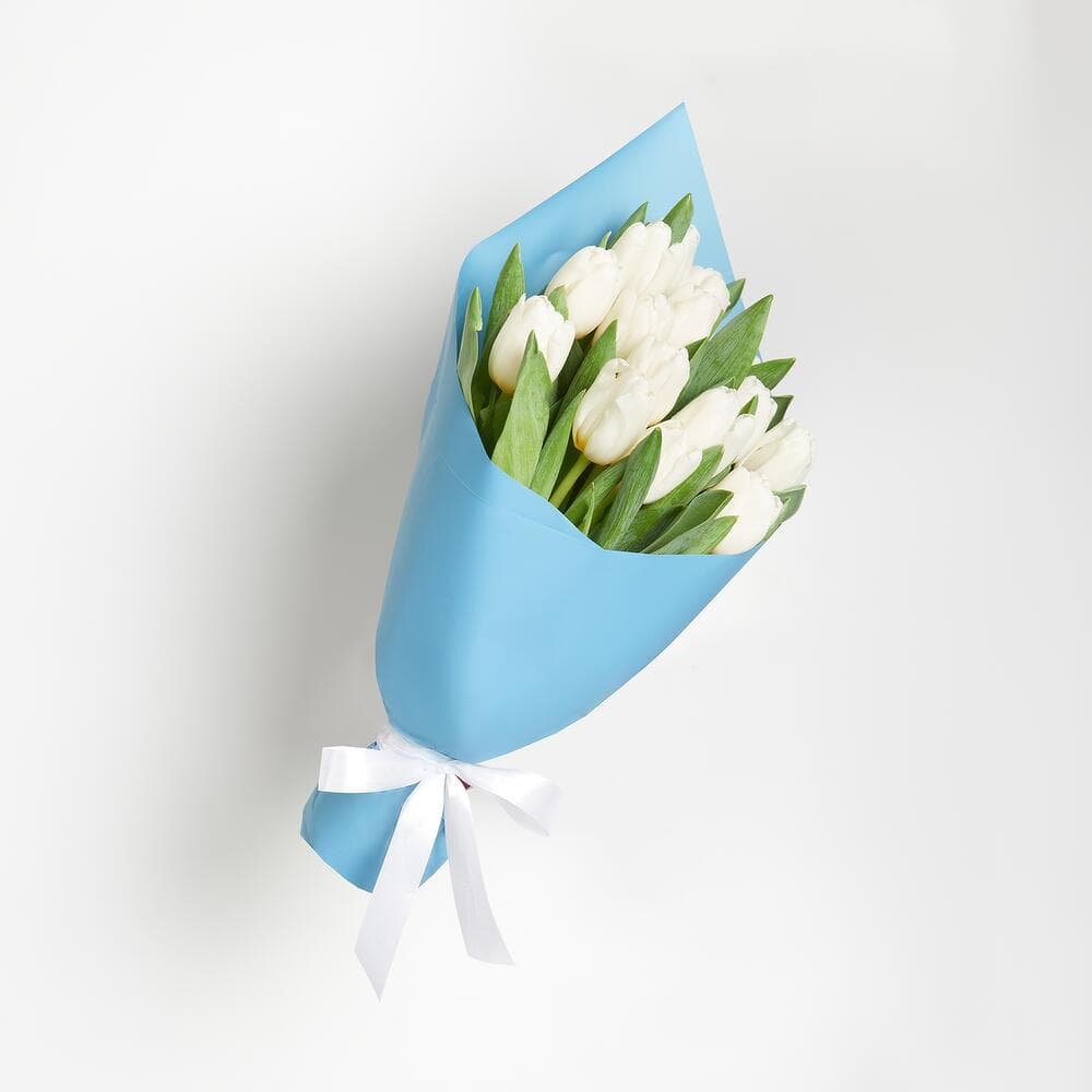 Букет из 15 тюльпанов (цвет на выбор) — фото 3 — купить в Тбилиси — фото 3