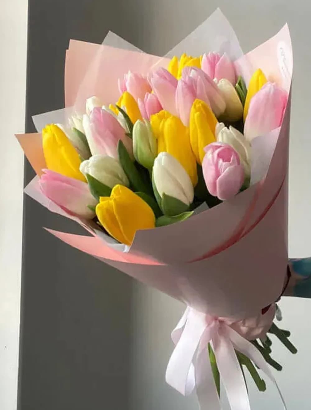 Букет из 31 тюльпана: микс