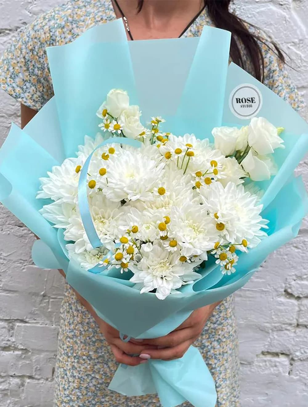 Букет с ромашками