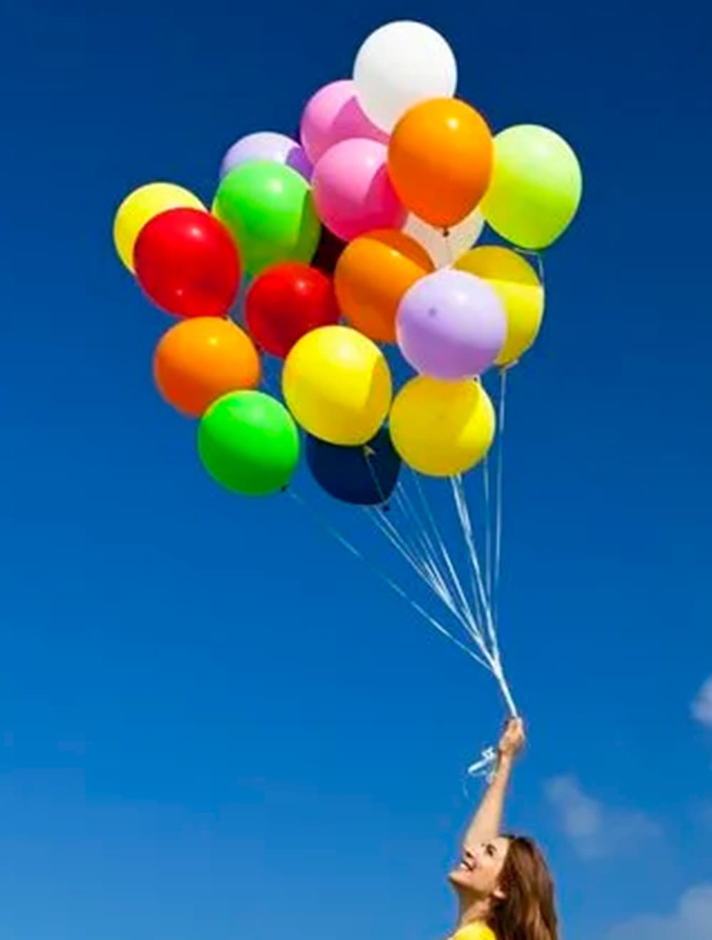 Облако гелиевых шаров "Радуга"
